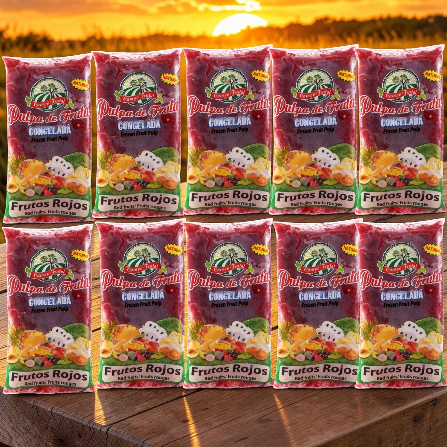 Pulpa de frutos rojos